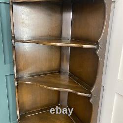 Vintage Corner Cabinet By Ercol / Bookcase Shelving Unit / Drinks Cabinet