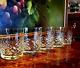 Vintage Crystal Whiskey Glasses Tumblers 5 Pieces