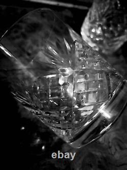 Vintage Crystal Whiskey Glasses Tumblers 5 pieces