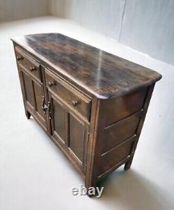 Vintage Dark Oak Ercol Dresser Sideboard Cupboard Server