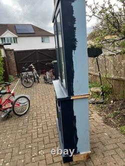 Vintage Dresser, Linen cupboard, Large Cupboard, kitchen storage, dark blue