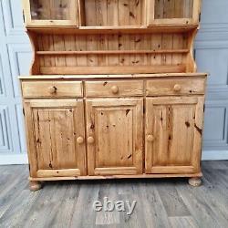 Vintage Ducal Solid Wood Pine Welsh Dresser Country Farmhouse Style Kitchen
