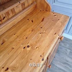 Vintage Ducal Solid Wood Pine Welsh Dresser Country Farmhouse Style Kitchen