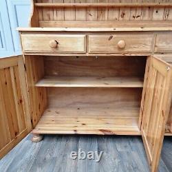 Vintage Ducal Solid Wood Pine Welsh Dresser Country Farmhouse Style Kitchen