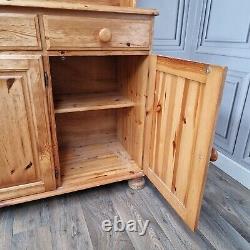 Vintage Ducal Solid Wood Pine Welsh Dresser Country Farmhouse Style Kitchen