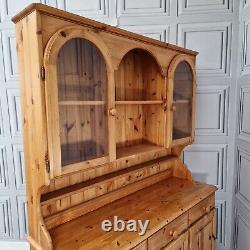 Vintage Ducal Solid Wood Pine Welsh Dresser Country Farmhouse Style Kitchen