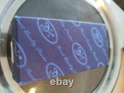 Vintage Edwin Blyde Pewter Set Of 6 Goblets & Pewter & Glass 13 Tray