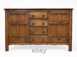 Vintage Elm Ercol Golden Dawn Sideboard Dresser Base Beautiful Condition