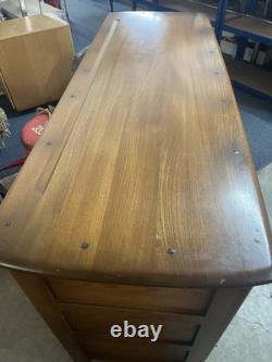 Vintage Elm Ercol Golden Dawn Sideboard Dresser Base Beautiful Condition
