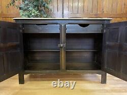 Vintage Elm Sideboard by Ercol \ Rustic Kitchen Pantry Dresser \ Cupboard