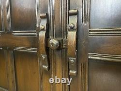 Vintage Elm Sideboard by Ercol \ Rustic Kitchen Pantry Dresser \ Cupboard