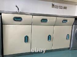 Vintage English Rose kitchen units, 1950s retro