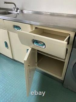 Vintage English Rose kitchen units, 1950s retro