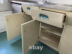 Vintage English Rose kitchen units, 1950s retro