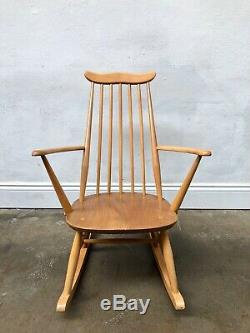 Vintage Ercol Blonde Goldsmith Rocking Chair. Retro Danish. Mid Century DELIVERY