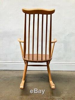 Vintage Ercol Blonde Goldsmith Rocking Chair. Retro Danish. Mid Century DELIVERY