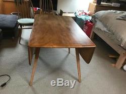 Vintage Ercol Drop Leaf Table And 4 Windsor Hoop Chairs With Cushions