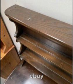 Vintage Ercol Elm Welsh Style Wooden Dresser Sideboard Kitchen Shelves
