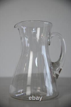 Vintage Etched Water Jug & Glasses