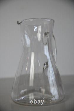Vintage Etched Water Jug & Glasses