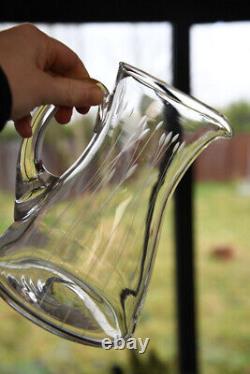 Vintage Etched Water Jug & Glasses