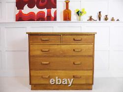 Vintage Ex Military Air Ministry RAF Oak Large Chest of drawers 1953 M. Morris