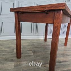 Vintage Extending Dining Table Retro Formica Mid Century Kitchen Desk Office