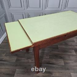 Vintage Extending Dining Table Retro Formica Mid Century Kitchen Desk Office