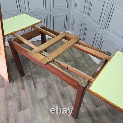 Vintage Extending Dining Table Retro Formica Mid Century Kitchen Desk Office