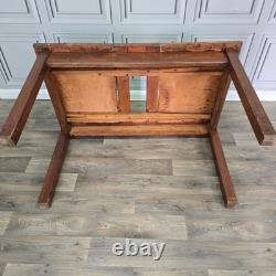 Vintage Extending Dining Table Retro Formica Mid Century Kitchen Desk Office