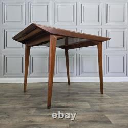 Vintage Extending Dining Table Teak Veneer Mid Century Kitchen Retro MCM