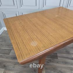 Vintage Extending Dining Table Teak Veneer Mid Century Kitchen Retro MCM