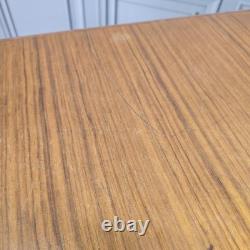 Vintage Extending Dining Table Teak Veneer Mid Century Kitchen Retro MCM