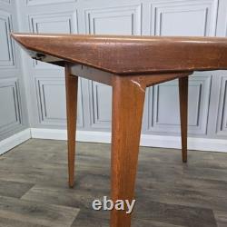 Vintage Extending Dining Table Teak Veneer Mid Century Kitchen Retro MCM