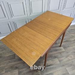 Vintage Extending Dining Table Teak Veneer Mid Century Kitchen Retro MCM