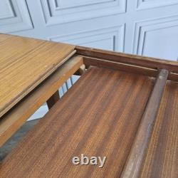 Vintage Extending Dining Table Teak Veneer Mid Century Kitchen Retro MCM