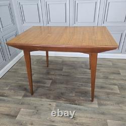Vintage Extending Dining Table Teak Veneer Mid Century Kitchen Retro MCM