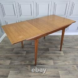 Vintage Extending Dining Table Teak Veneer Mid Century Kitchen Retro MCM