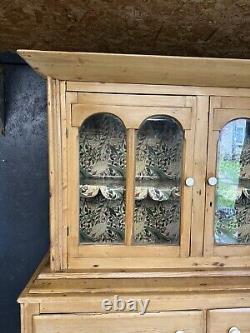Vintage Farmhouse Housekeepers Cupboard Pine Dresser