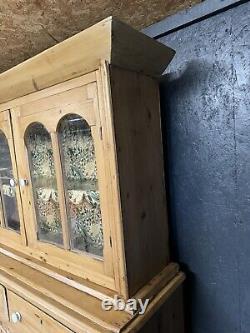Vintage Farmhouse Housekeepers Cupboard Pine Dresser