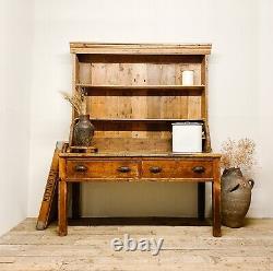 Vintage Farmhouse Rustic Kitchen Dresser