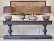 Vintage/ Feature/ Very Large Colonial Style Black Console Table Castle/mansion