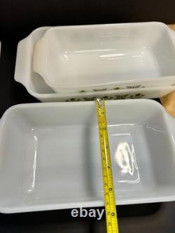 Vintage Fire King Meadow Green 5-PC Baker Set MCM Retro Kitchen Aesthetic RARE