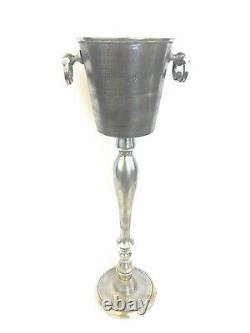 Vintage Floor Standing Champagne Bucket Distressed Look Wine Cooler Ice Gift