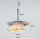 Vintage Floral Teacup Pendant Light Ceiling Lamp Retro Kitchen Hanging Shade