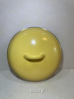 Vintage Flower Power Pan Set Enameled with Lids Retro Kitchen