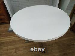 Vintage Formica / Chrome Kitchen Table Circular Dining Table 1970 Retro RARE MCM