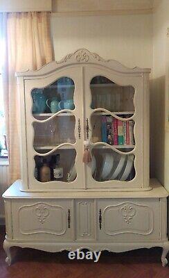 Vintage French Glazed Sideboard Shabby Chic