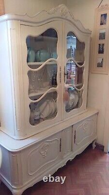 Vintage French Glazed Sideboard Shabby Chic