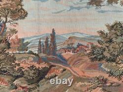 Vintage French Medieval Floral Tapestry Décor Kitchen Wall Hanging 115x80 cm